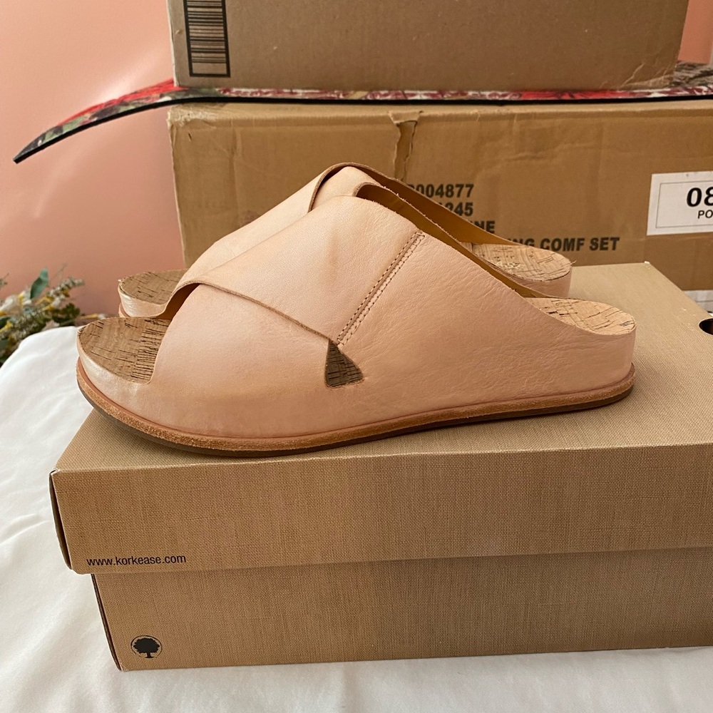 Kork-Ease Blush Leather Mules - Picture 4 of 7